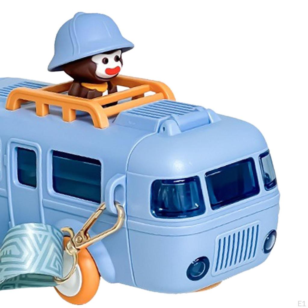 Butelka na wodę w kształcie autobusu z paskiem na ramię, dla dziewcząt, kubek na kemping i do szkoły