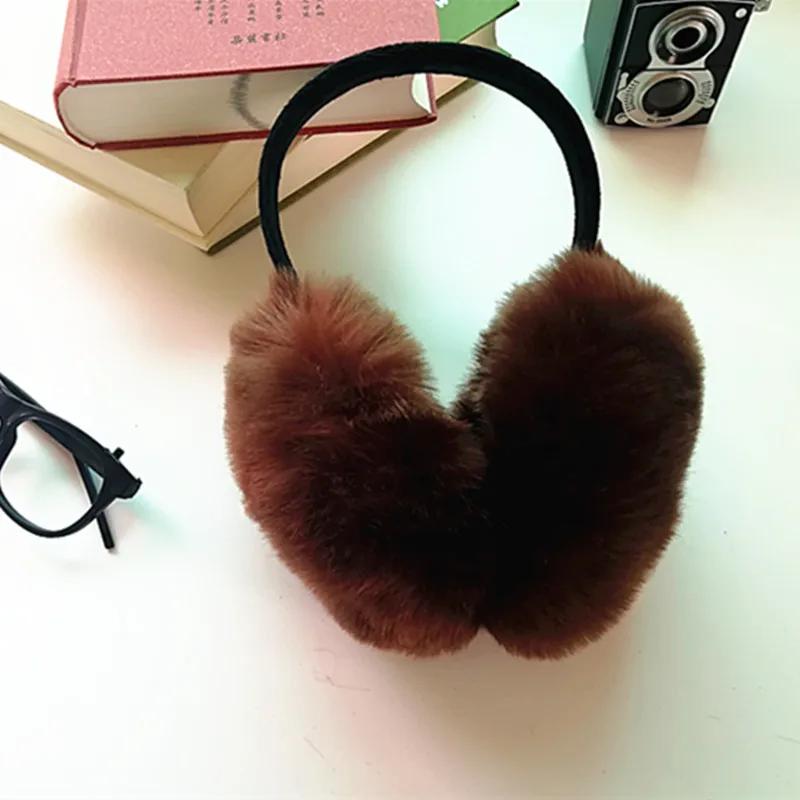 Unisex Ohrenschützer Kunstfell Ohrenschützer Dickes Fell Winter Ohrenwärmer Plüsch Kopfhörer Ausziehbar für Kind und Erwachsener Einhorn Kopfhörer