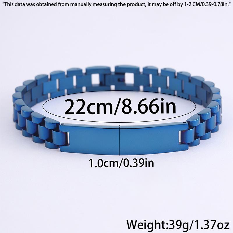 Stainless Steel Strap   Men's and Women's Gentleman's Temperament Retro Bent Brand Strap  Jewelry 