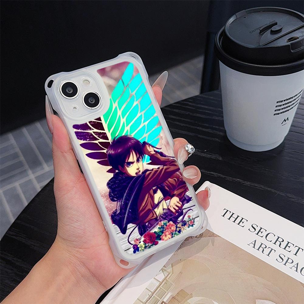 

Ae83 японский аниме Атака титанов арт мягкие чехлы для телефонов iPhone 16 15 14 13 12 11 Pro Max 8 с ремешком на запястье шнурок защита углов задняя крышка for iPhone 16 Pro Max