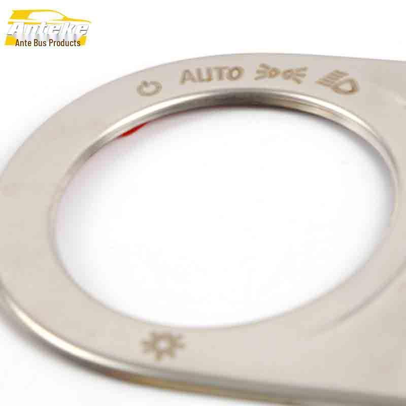 Verano Headlight Adjustment Control Decorative Stainless Steel Frame Sticker