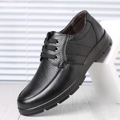 Neue Strapazierfähige Lederschuhe Für Herren Mode Vielseitig Wasserdicht Schuh Lässige Anti-Rutsch Slipper Neue Bequeme Herren Arbeitsschuhe
