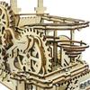 Dřevěná dráha kuličková hračka kreativní mechanický model běh stavebnice hrad