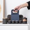 Travel Tea Set, One Pot of Four or Six Cups, Outdoor Camping, Travel Tea Cup, High-end Gift Box, Business Gift.
