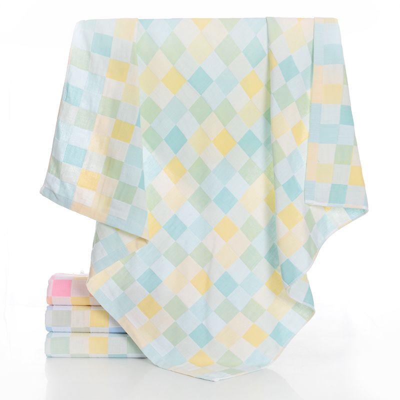 Large All-Cotton Double-Layer Gauze Bath Towel & Swaddling Blanket for Newborns - Absorbent & Breathable