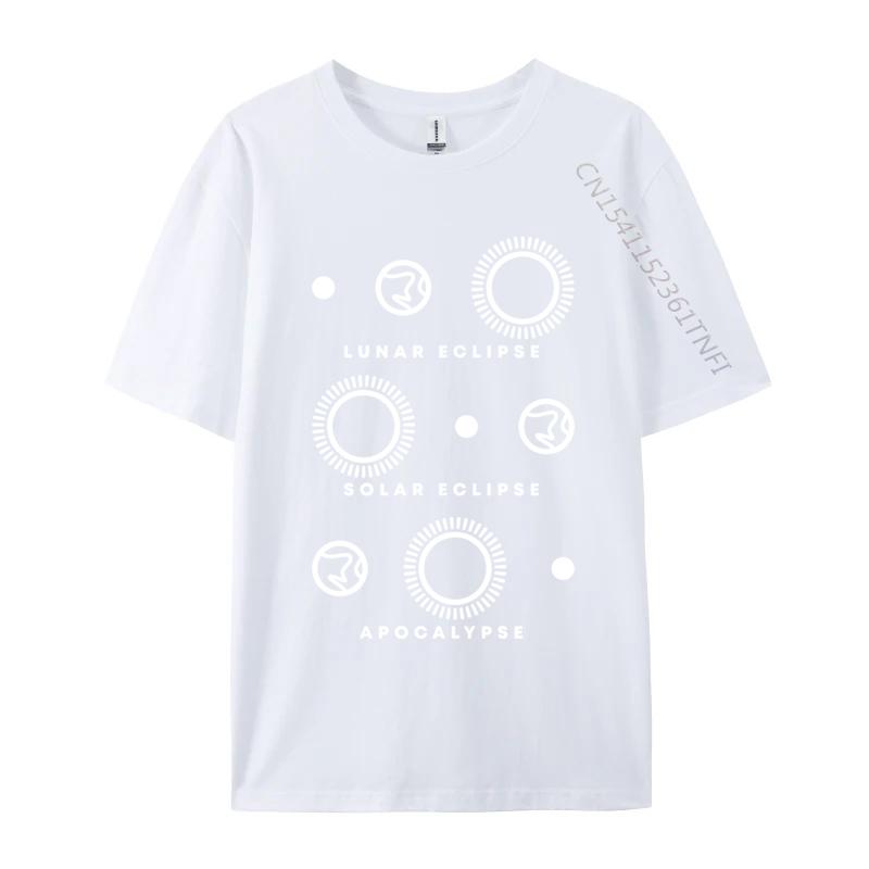 Lunar Eclipse Solar Eclipse Apocalypse Fitness Tight 2024 Popular Fashionable T Shirts Pure Cotton Unisexs T Shirt Casual S