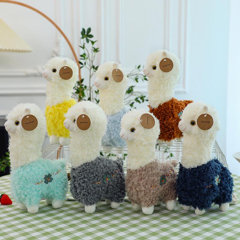 Cute alpaca doll lamb pendant plush toy grab machine doll zoo event gift