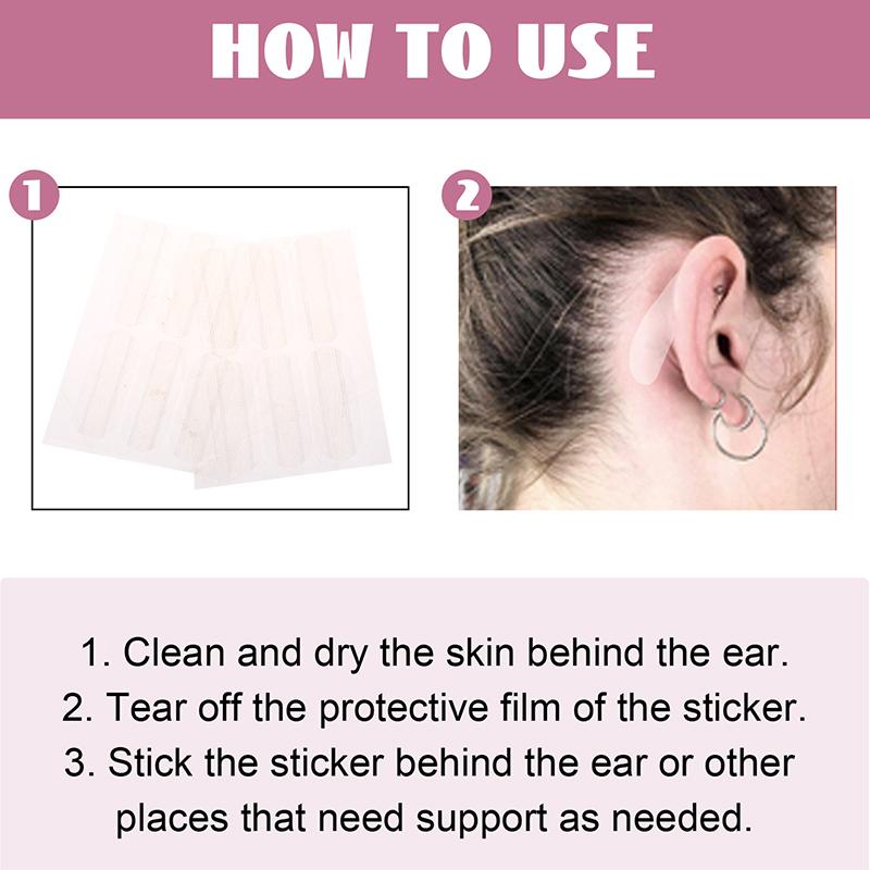 6/18/30Pcs Elf Ear Stickers Cosmetic Ear Stickers Frosted Material Stand Ear Stickers Prominent Ears Photograph Small Face