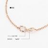 Pinky and Diane Silver Pink Gold Plated Bracelet with Infinity Cubic Zirconia (VBLPD53224)