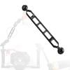 Aluminum Alloy Underwater Extension Arm 11in Clamp Diving Tray Double Ball Connector for