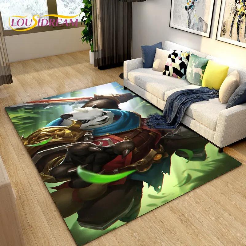 3D WOW, World of Warcraft Spielbereich-Teppich, groß, Teppich für Wohnzimmer, Schlafzimmer, Sofa, Fußmatte, Dekoration, rutschfeste Bodenmatte für Kinder