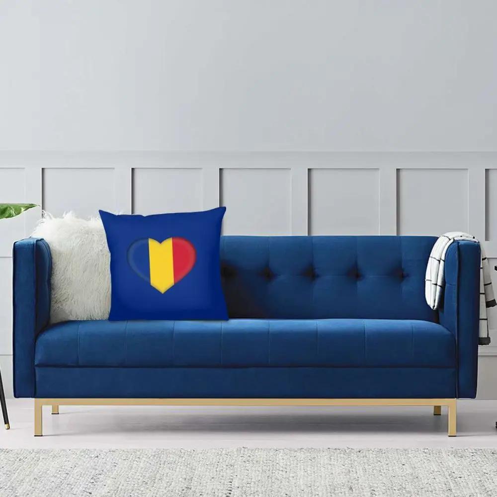 Romania Flag Square Pillow Case Decorative Pillow Romanian Awesome Cushion Covers