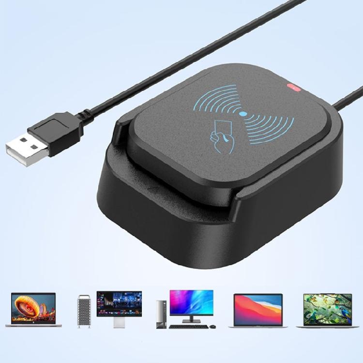 Portable Nonslip Base Card Reader USB Powered Suitable for Seamless Operation with LED Indicator Efficient Data Transfer