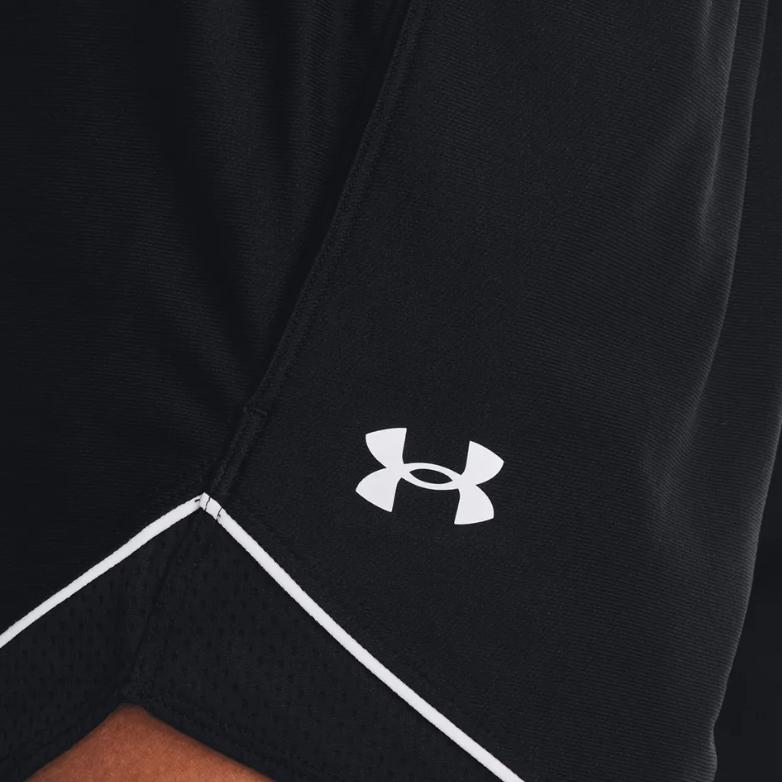 Under Armour Logo Print Embroidered Elastic Waist Casual Shorts Women shorts Black 1373041-001