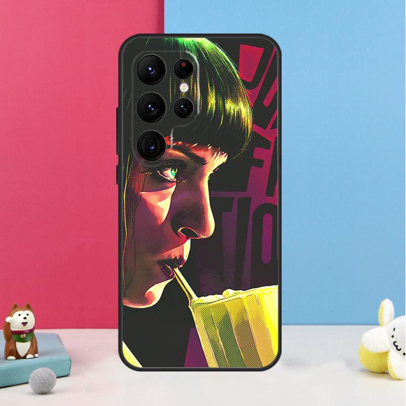 Mia Pulp Fiction Case For Samsung Galaxy S25 S26 Ultra S20 S21 S22 S23 S24 S10 Plus S25 FE Back Cover Shell
