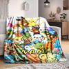 Custom 1pc Pokemon Celebration Blanket, Soft And Comfortable Blanket, Casual Warm, Camping Travel Blanket, Birthday Gift Q91358