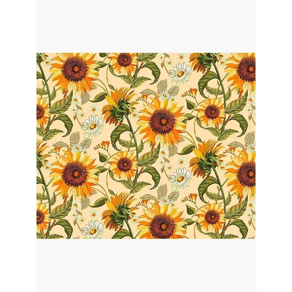 

Sunflower tapestry vintage 70s gold retro 75x100