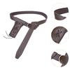 Medieval Belt Retro Viking Knight Leather Belt Knight Belt Sword Sheath Halloween Cosplay Weapon Accessories with Leather Strap