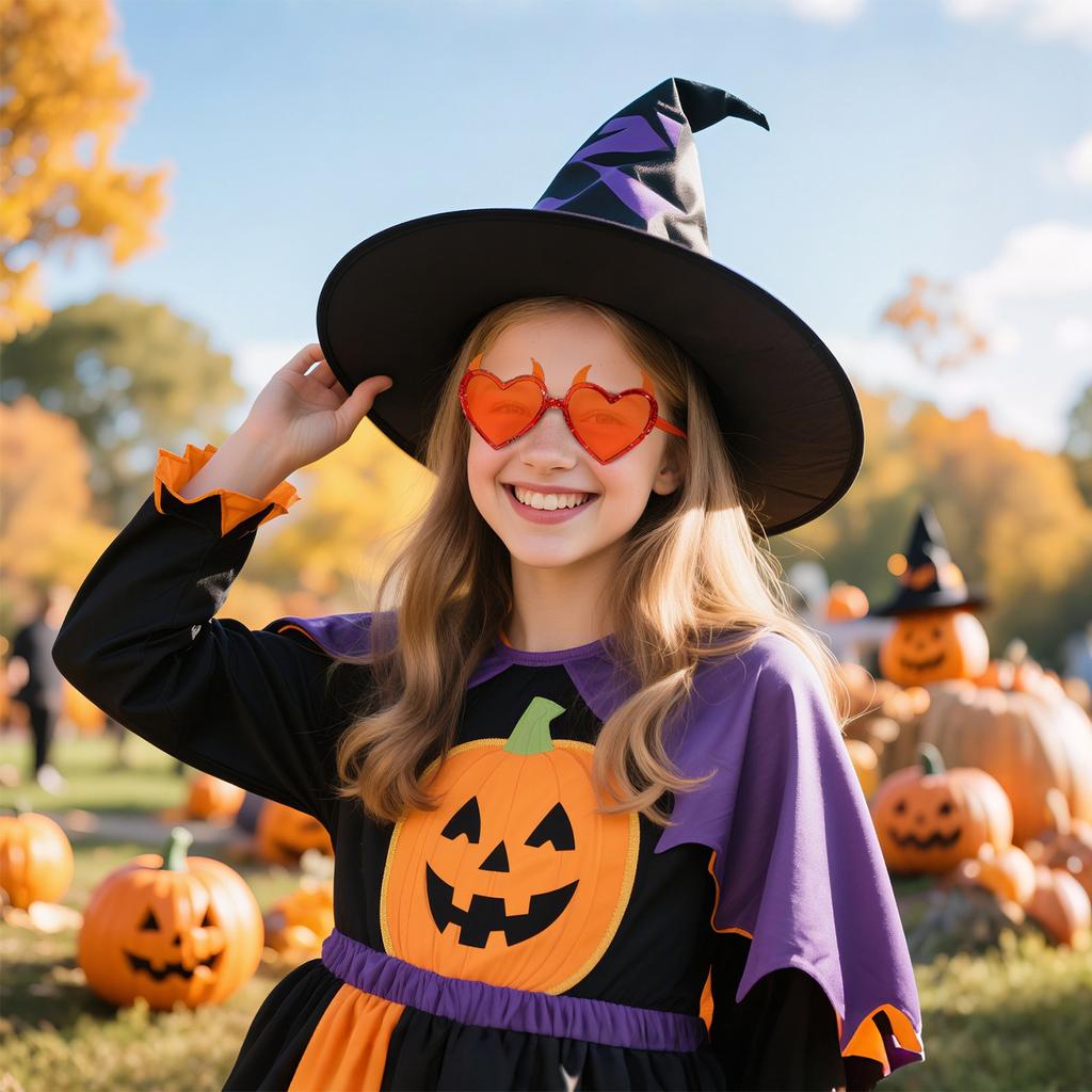 Diabelskie Rogi Serce Dla Nastolatek Dziewczyn Halloweenowa Impreza Ramka Soczewka Zabawna Modna Moda Karnewały Dekoracje