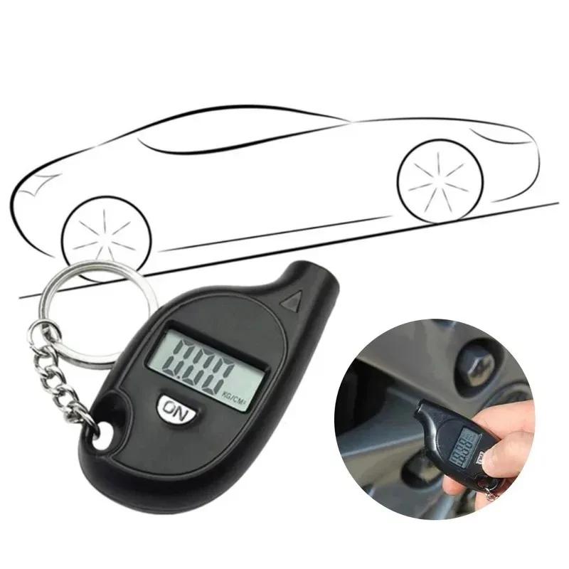Mini Digital Lcd Display Reifen Manometer Auto Mini Schlüsselbund Reifen Luftdruck Tester Meter Auto Auto Motorrad Reifen Sicherheit Alarm