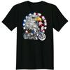 Fashion Patriotic USA Bald Eagle Flag Chopper Motorcycle Biker T-Shirt 100% Cotton O-Neck Short Sleeve Summer Casual Mens T-shi