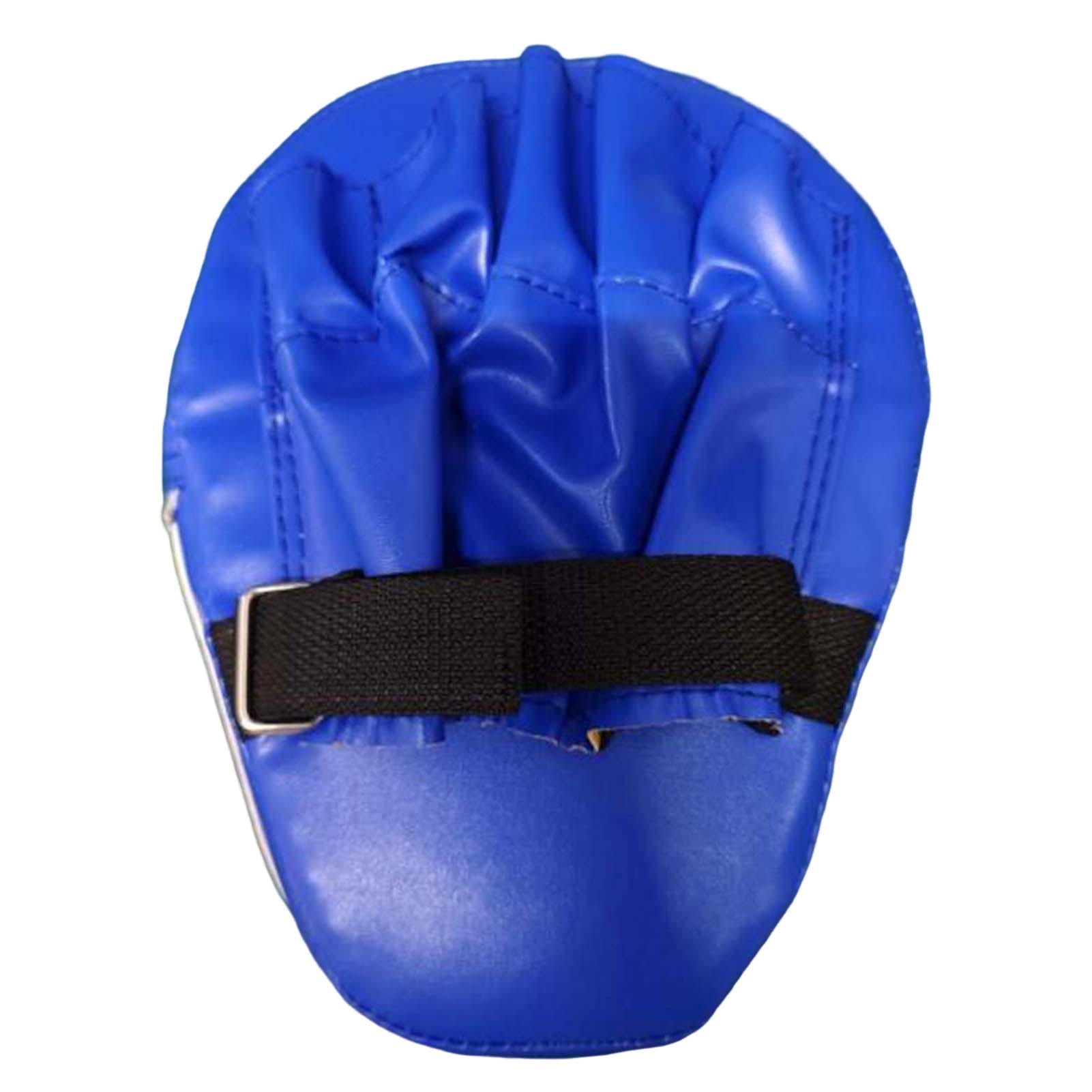 

Boxing Kick Pads Punch Mitts For Adults And Kids Taekwondo Training Equipment Shock Absorption Durable PU Material 18x25x7cm синій