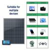 Portable Solar Panel 20W Solar Panel Kit Set IP65 Waterproof with Alligator Clip Solar Cell Solar Panel for Home Outdoor Camping