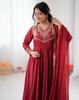 Women Anarkali Gown Salwar Suit Salwar Kameez With Dupatta Set Indian Designer Ethnic Wear
