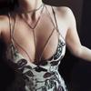 Collana Catena Corpo Strass - Stile Europeo e Americano da Donna per Abbigliamento da Nightclub e da Spiaggia