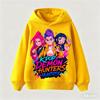 New Children's cotton sweatshirt Korean Wave Demon Hunter Print Fashion Casual 2025Movie Round Neck Cartoon Girl Casual Clothing