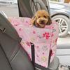 Pet Dog Car Seat Adjustable Straps Central Control Nonslip Dog Beds Safe Car Armrest Box Kennel Bed for for Medium Small Sized Puppy Cat Dog