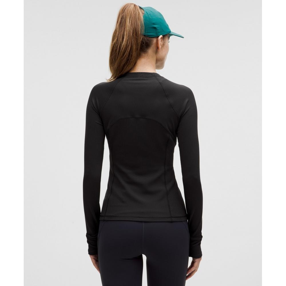 Lululemon It S Rulu Ribbed Long Sleeve Shirt  Updated Black