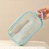 New Mesh Makeup Bag Candy Color Cosmetic Pouch Travel Toiletry Organizer for Women Pencil Case Portable Storage Bag