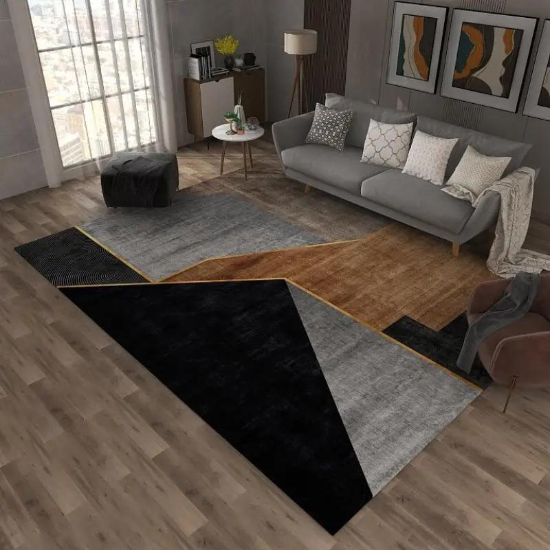 Tappeto Geometrico di Grandi Dimensioni Nordic Soggiorno Tappeto per Divano Camera da Letto Decorazione per la Casa Tappeto Tappetino Antiscivolo per Pavimento Tappeto Tappetino di Benvenuto per Porta