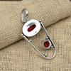 Red Garnet Gemstone 925 Sterling Silver Handmade Precious Pendant Jewelry For Her