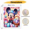 Disney Easter Mickey Oil Paint Hand Painting Kit Decoration Classic Style Home Decor, Vibrant Colorful Floral Eggs Festive Celebration Arts
