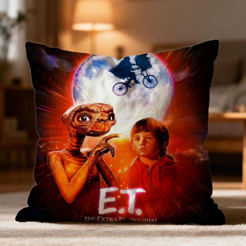 

Hot E-ET. the Extra-Terrestrial Cushion Cover Soft Washable Pillow Case Multi-Scene for Couch Bed Travel Office Use 30cmx30cm
