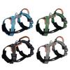 Pet Harness With Reinforced Leather Back Support No Resist Durable For Active Dogs