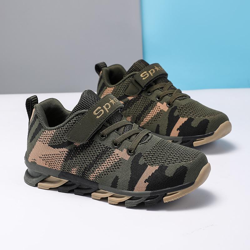 Fashion Children Shoes Boys Sneakers Al Camouflage Kids Casual Sneakers Breathable Comfortable Sports Tennis Shoes for Boy