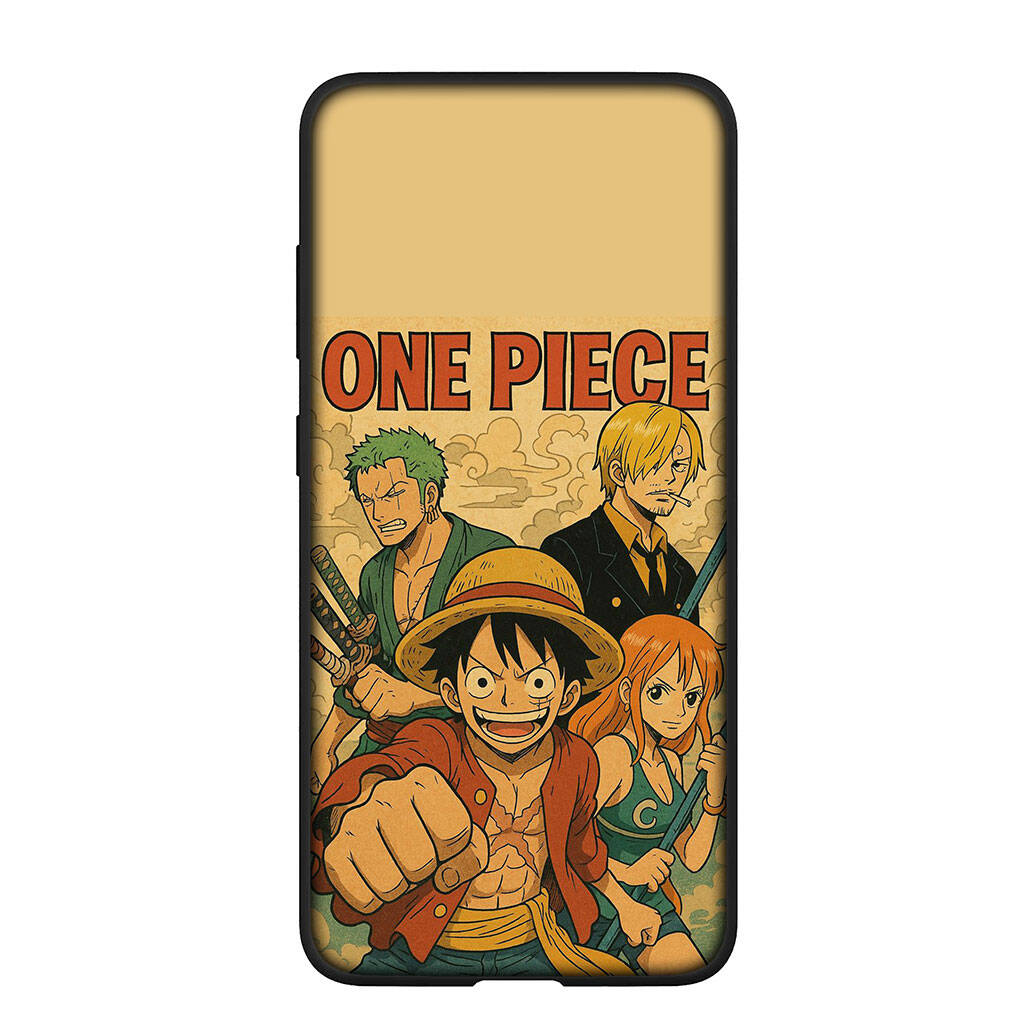 Phone Case for Samsung Galaxy S25 S23 S24 Ultra FE Plus S9 A05 A06 A15 A16 A36 A37 A35 A54 A55 A56 A57 A25 A26 A53 Luffy One Pieces Sanji Roronoa Zoro