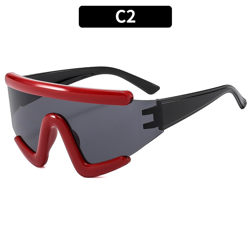 

Oversized Square Sports Sunglasses Men Big Frame 2025 Fashion Brand Designer Vintage Rectangle Sun Glasses For Man Shades Oculos MULTI красный