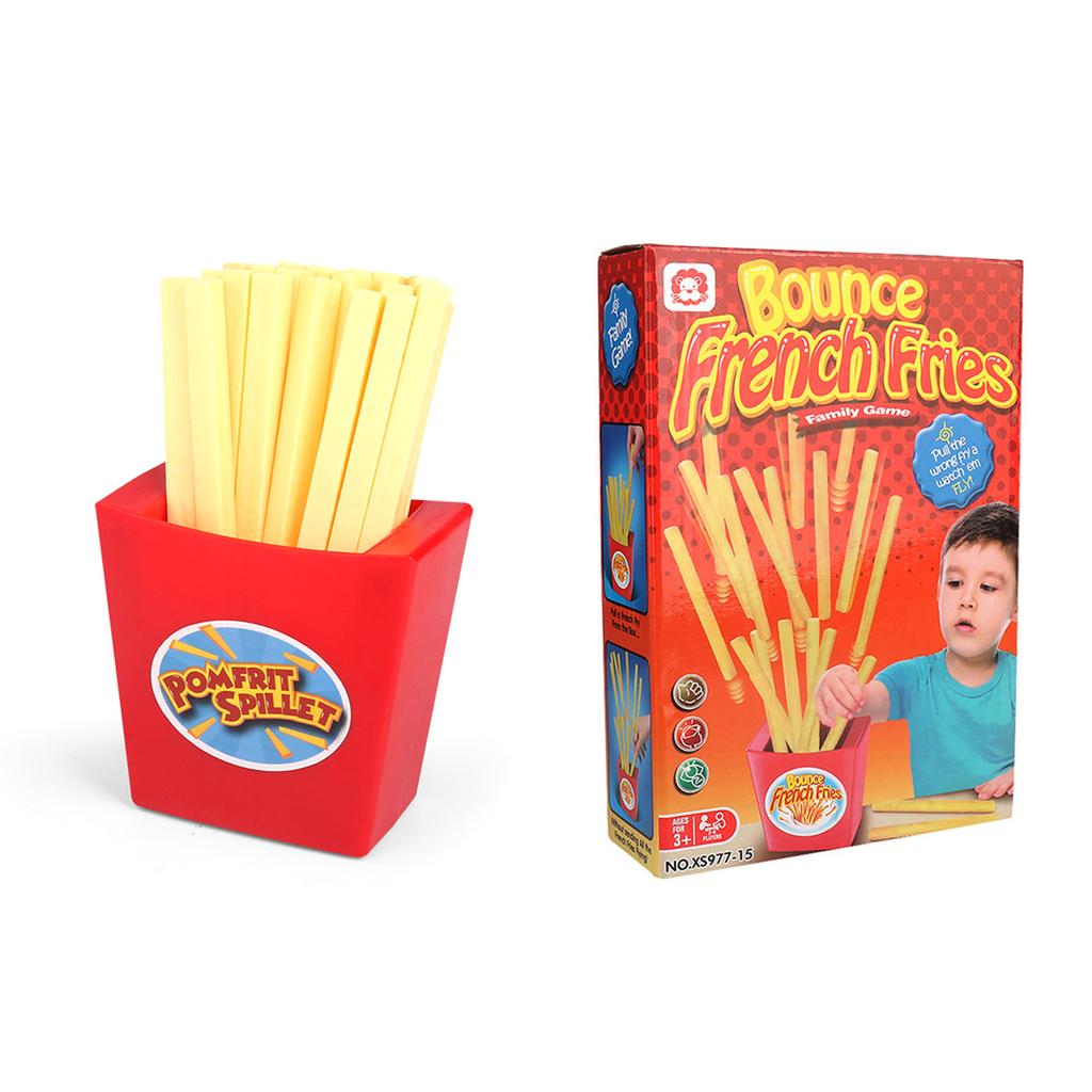 Tricky Board Game Bounce French Fries Fun Gift Set Family Game Party Gathering Icebreaker Tool Toy for Adults Kids