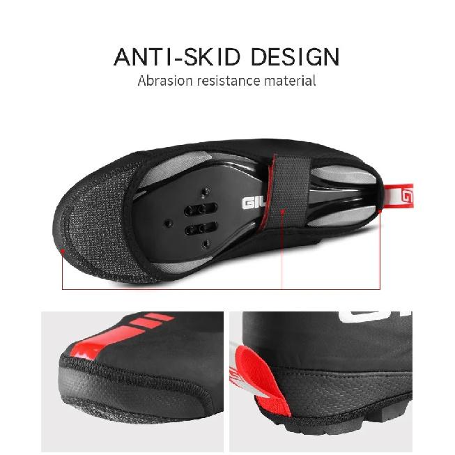 GIYO Bicycle Shoes Covers MTB Road Bike Winter Thicken Warm Thermal Overshoes Waterproof Reflective Cycling Shoe Cover Booties