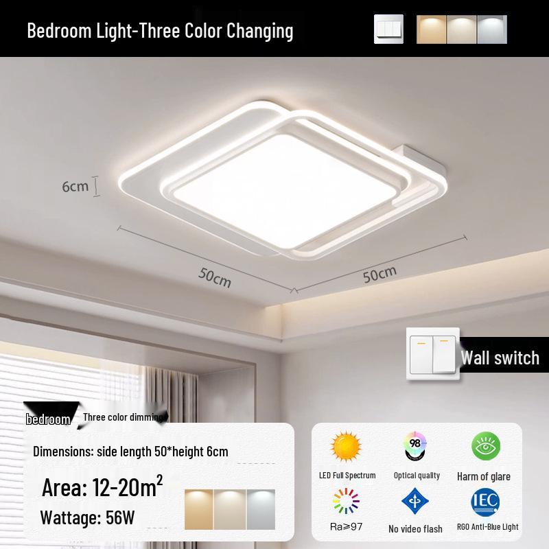Modern Minimalist Eye Protection Ceiling Light for Living Room and Bedroom