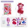 Princess Grain Magnet Stickers DIY Magnetic Sticker Clothing Change Doll Toy Girl Magnetic Attraction Dress Up Gift