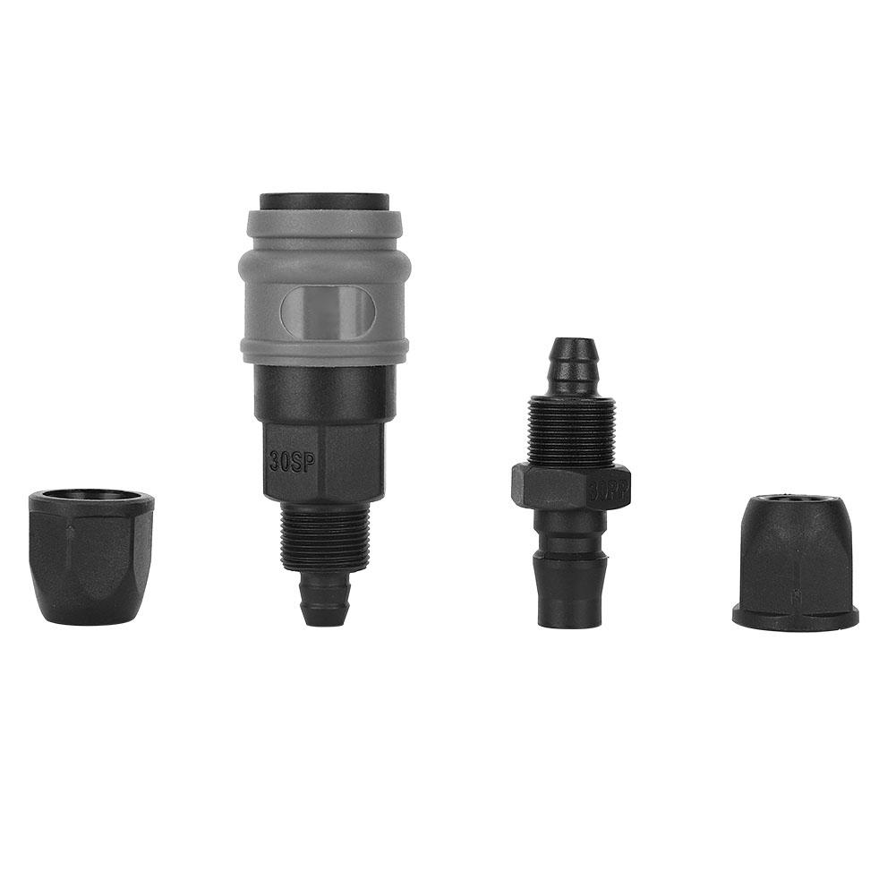 10PCs Plastic Steel Quick Connector C Type SpPP Self Locking Mechanical Accessory for 8 10 12mm PU Pipe(10mm(30) )