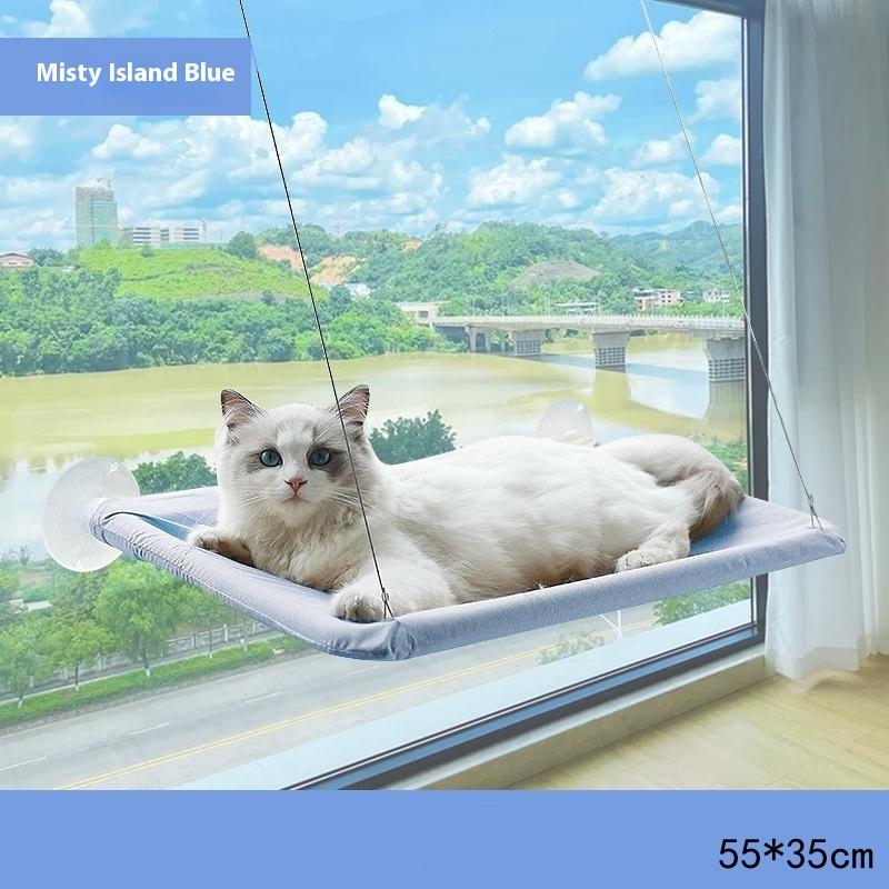 Wood Cat Bed Space Capsule Cat House Cat Hammock Cat Window Bed Space Capsule Non Perforated Suspension Hammock Bed Pet Supplies