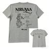 Nirvana Zespół Unisex i Damska Koszulka z Krótkim Rękawem Vintage Styl College'owy American Graffiti High Street Krótki Rękaw