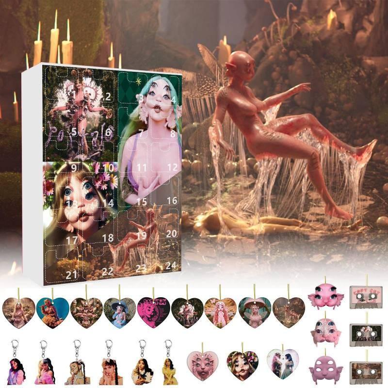 Martinez Melanie 24pcs Blind Box Xmas Gift Figurine Christmas Pendant Countdown