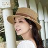 European Retro Letter Sewn Flat Top Sun & Beach Hat